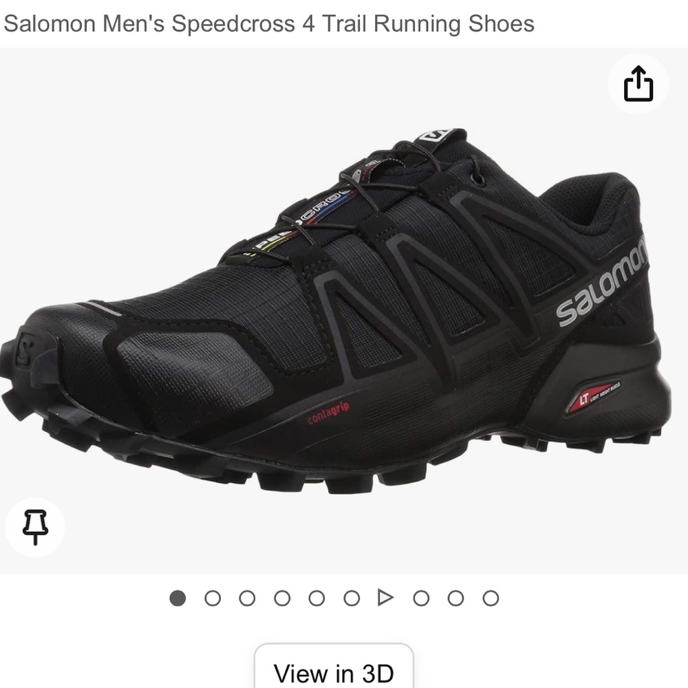 Men's Salomon running shoe like new